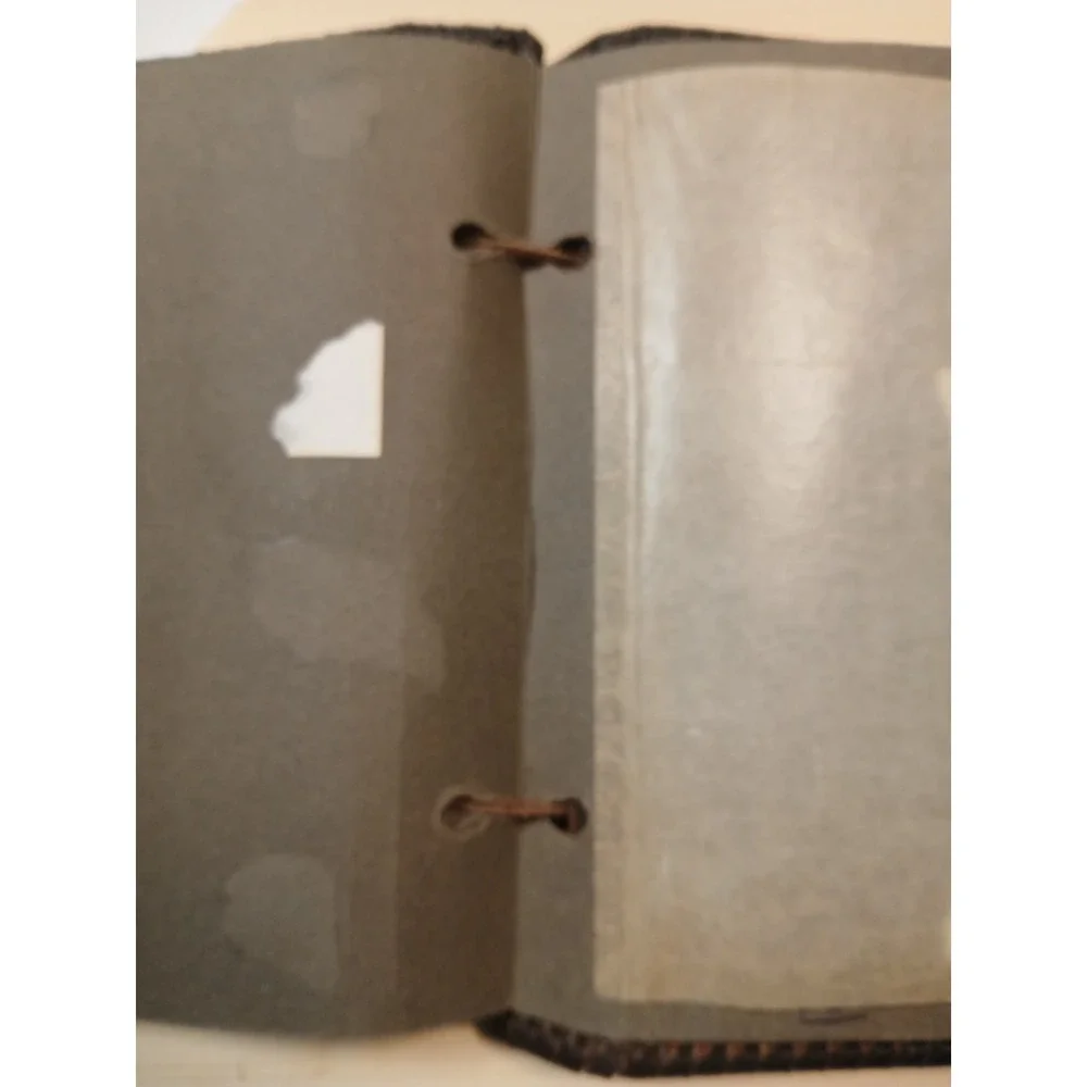 Vintage Argentine Cowhide Photo Album – Handmade Hair-on-Hide & Leather – Gaucho